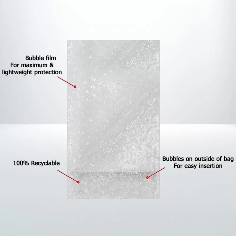 500x Bubble Pouch Bag 150X190mm Clear Bubble Wrap Bags