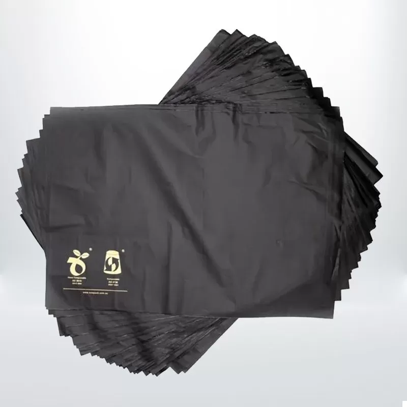 100pcs 255mmx330mm Black Compostable Mailer