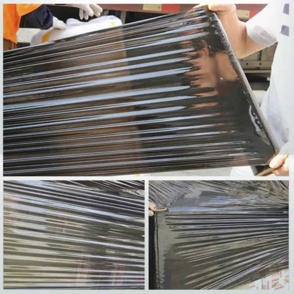 16 pcs 500mm X 400M X 25U Plastic Shrink Wrap Black