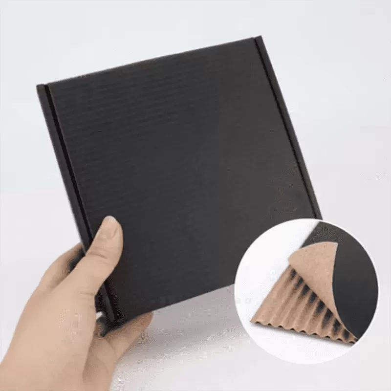 50 Pcs 220x160x77mm Mailing boxes Full Black BXP1