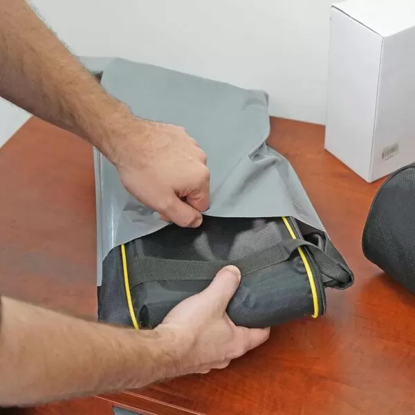 100pcs 350mm x 480mm Dark Grey Poly Bags Courier Shipping