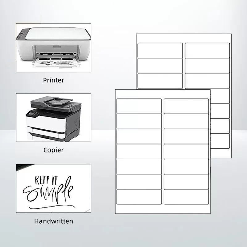 100pcs A4 14UP  Address Labels Stickers