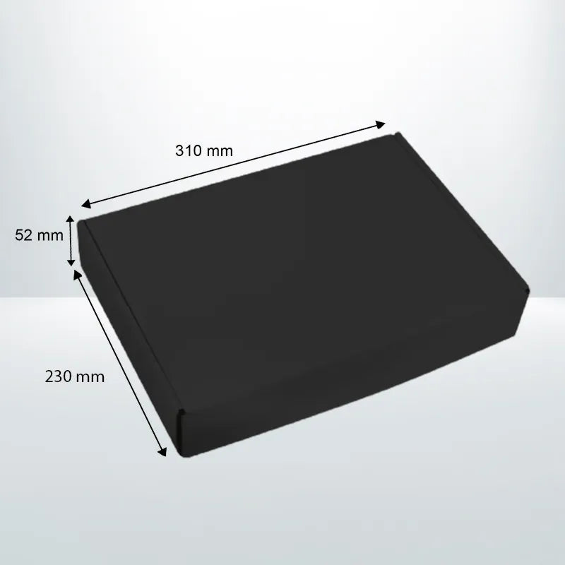 100pcs 310x230x52mm Black Mailing Box Diecut