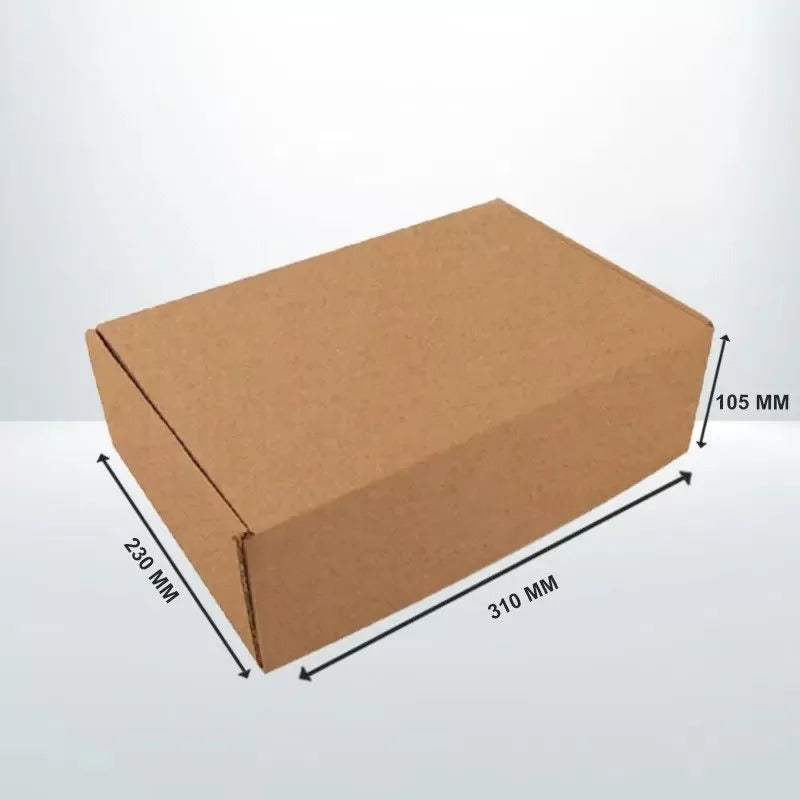 100pcs 310x230x105mm Brown Mailing Box Diecut