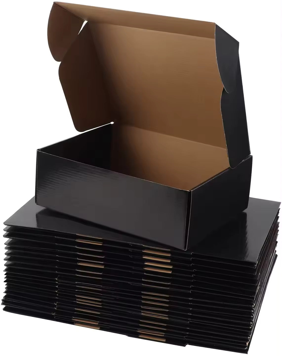 100pcs 220 x 160 x 77mm Black Mailing Box Diecut