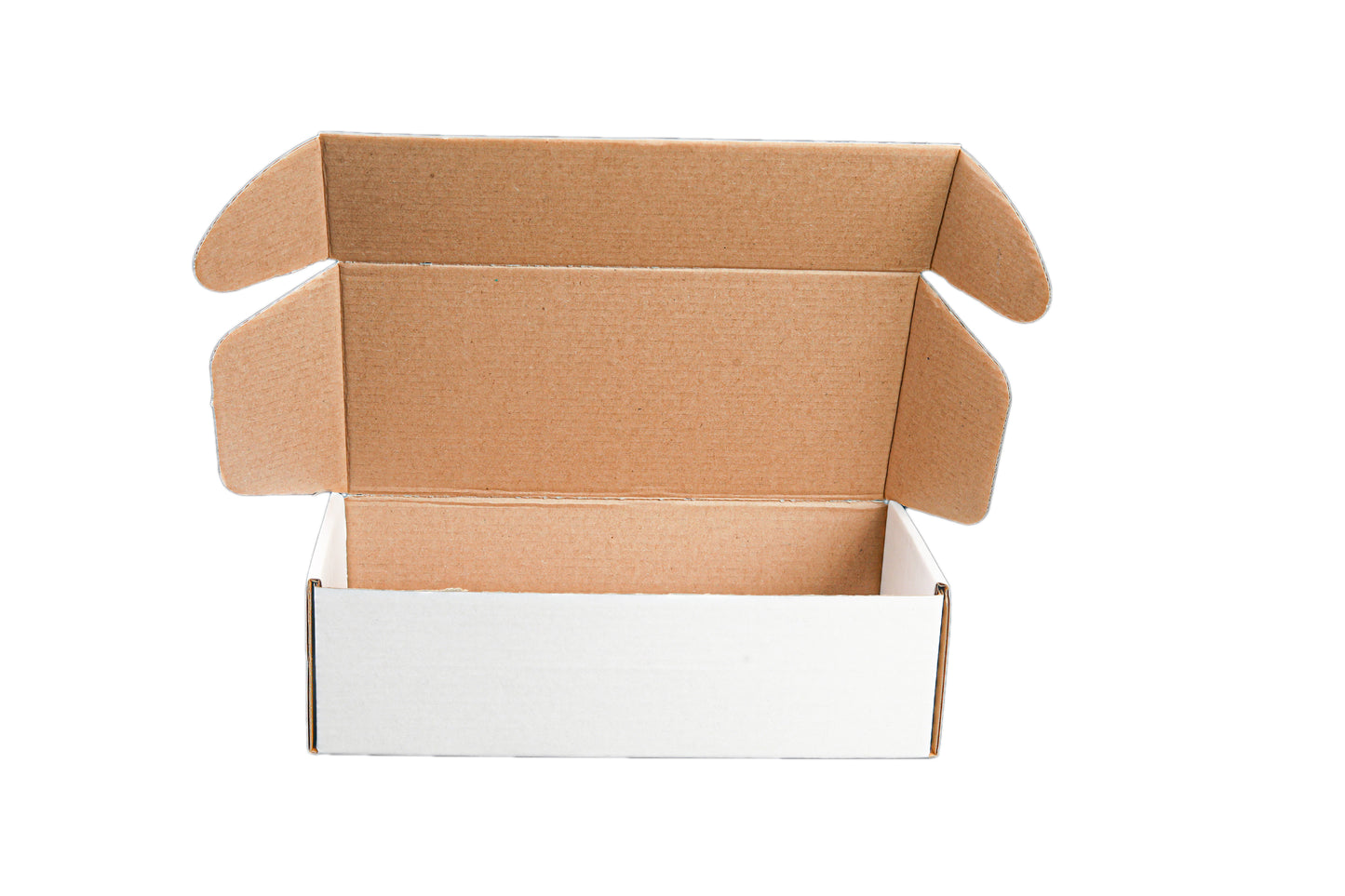 100 Pcs White Mailing Box 150 x 150 x 75mm Die Cut self lock