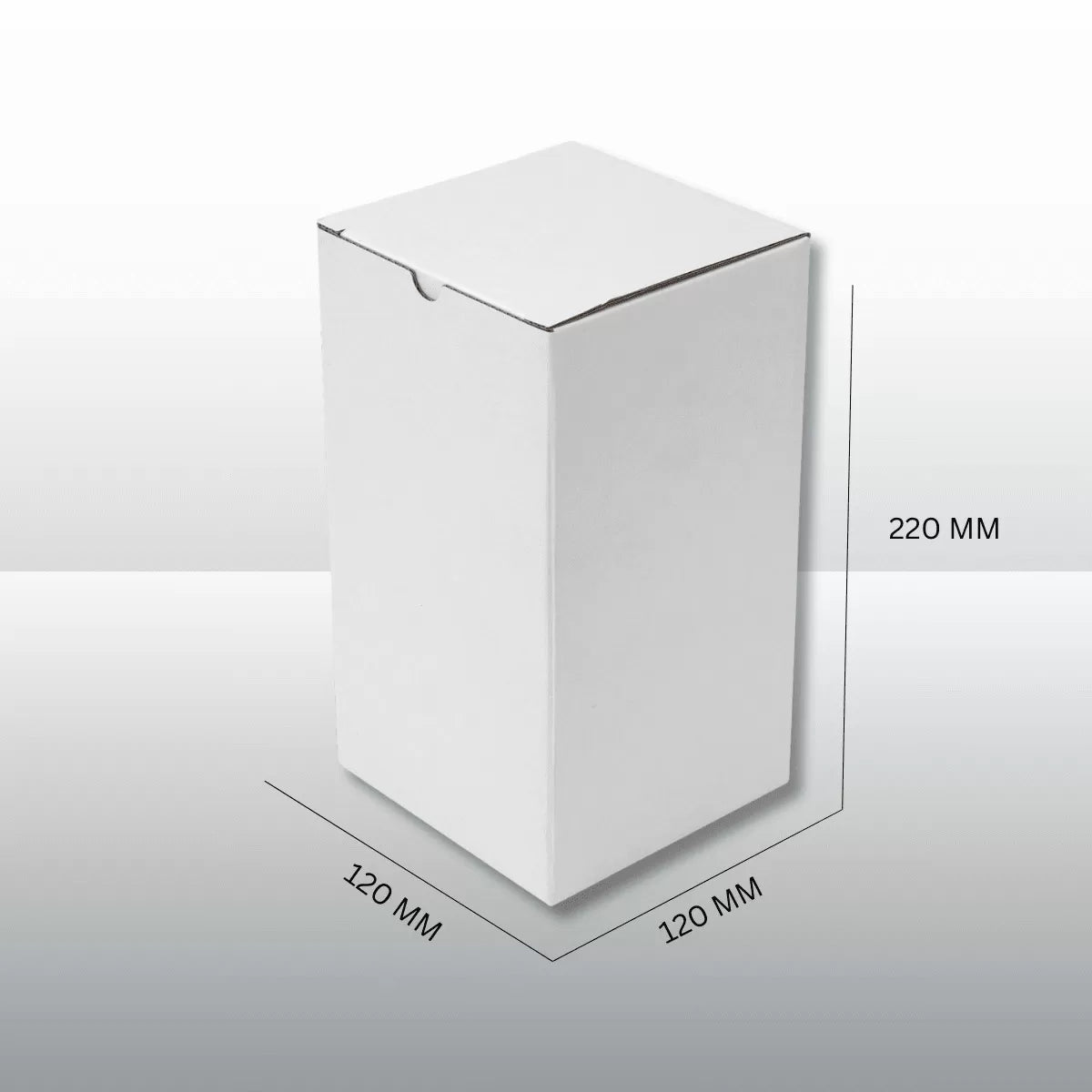100pcs 120x120x220mm White Candle Mailing Box