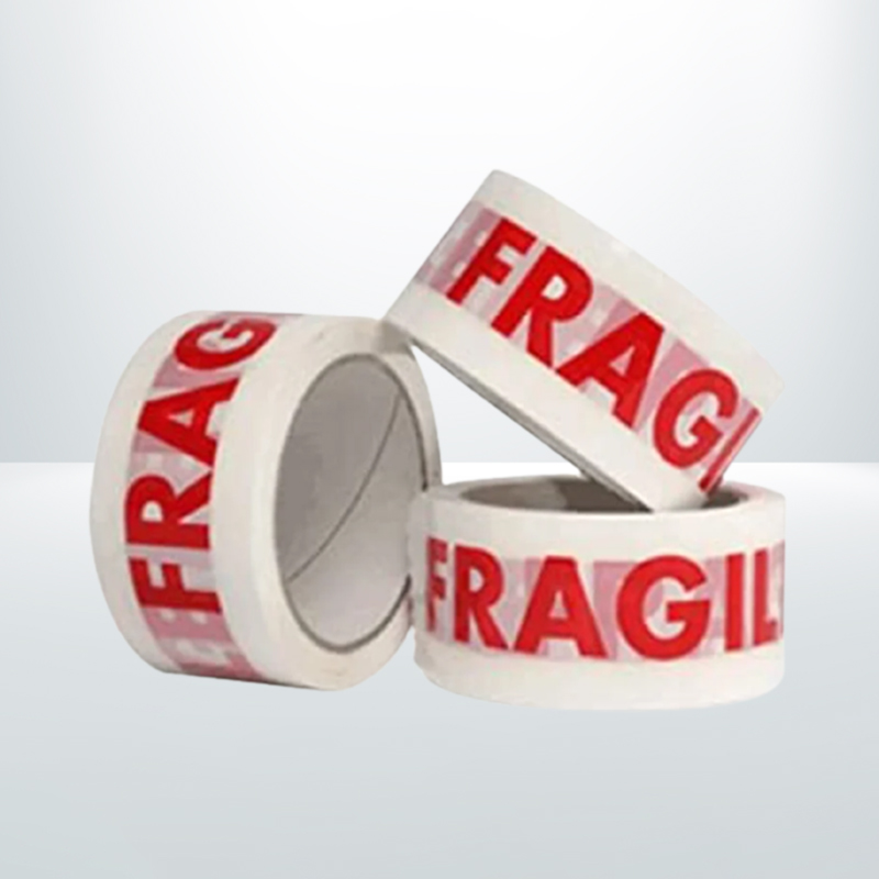 12 Rolls 48mmx75m Fragile Packaging Tapes White and Red