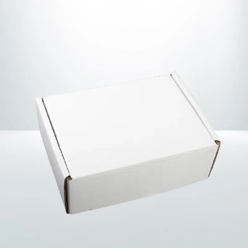 100Pcs 100 x 75 x 50mm White Mailing Box Die Cut Self Lock
