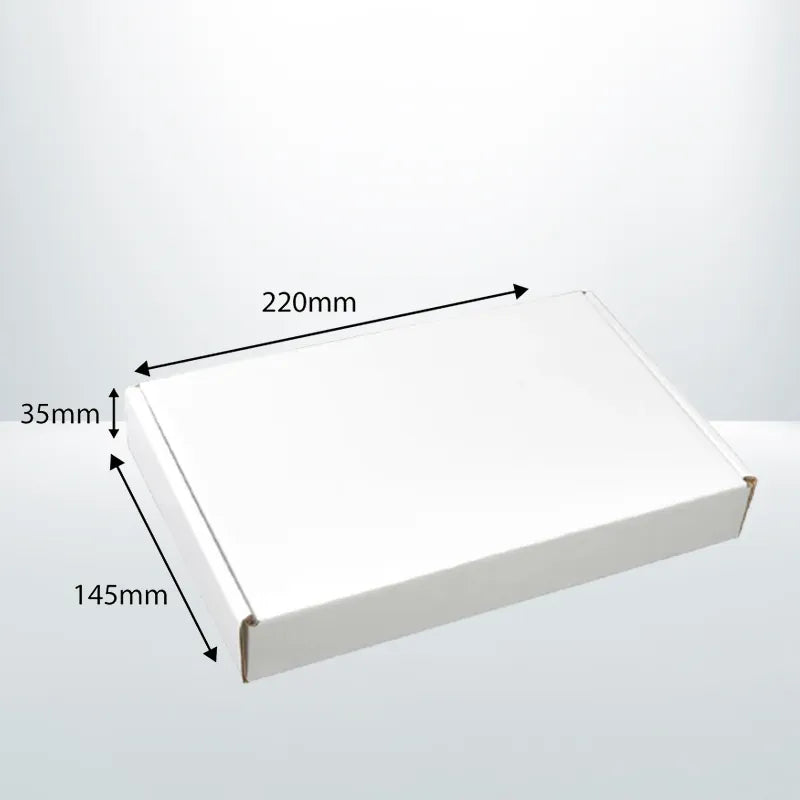 A6 Mailing boxes 220x145x35mm white B2 DVD video BX6