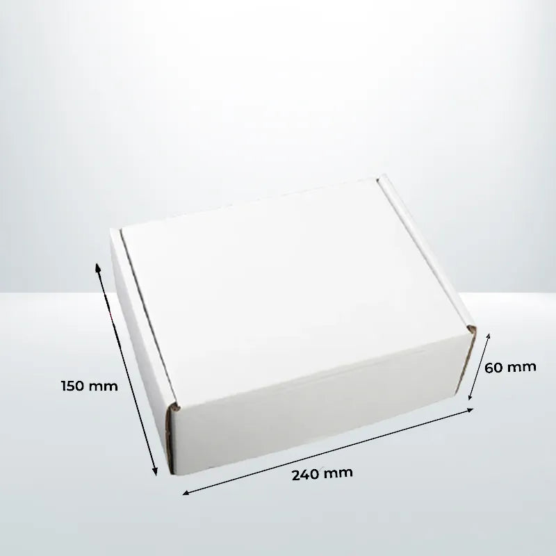 100pcs 240 x 150 x 60mm White Mailing Boxes