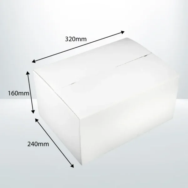 50pcs 320 x 240 x 160mm Mailing Box White