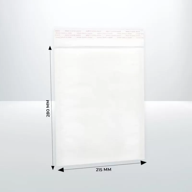 200x 215mm x 280mm Bubble Mailer White Padded Bag Envelope