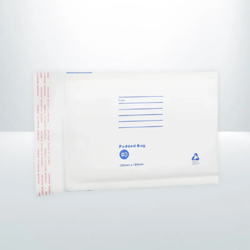160mm x 230mm White Bubble Mailer Printed Padded Bag