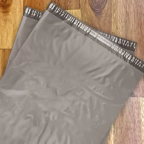 200mm x 260mm Dark Grey Plastic Poly Bags Courier Shipping