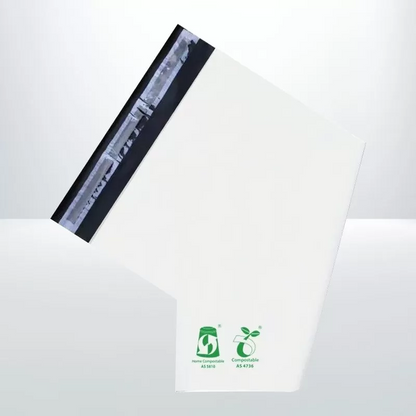 200pcs of Compostable mailer White 350mmx480mm