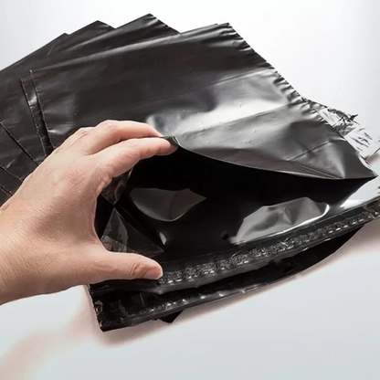 100pcs 310mm x 405mm Black Poly Bags Courier Shipping