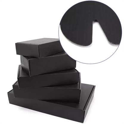 50 Pcs 270x160x100mm Full Black Mailing Boxes