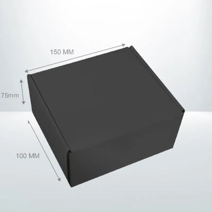 100pcs 150 x 100 x 75mm Black Self Lock Mailing Box 