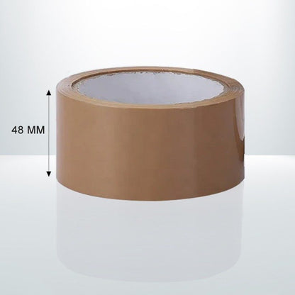 72 Rolls 48mm x 75m 45 Microns Brown Sealing Packaging Tapes