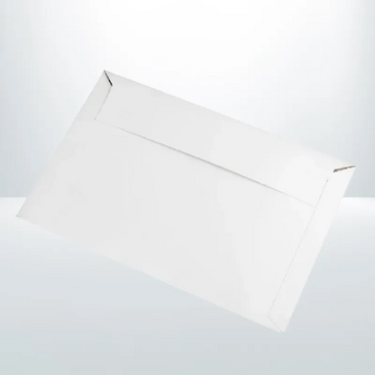 500pcs White Card Mailer Envelopes 130x240mm DLX 300 gsm