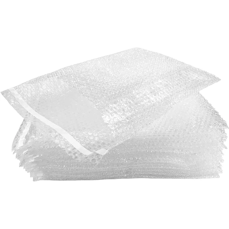 100pcs 250x350mm Bubble Wrap Bags Clear Self Seal 