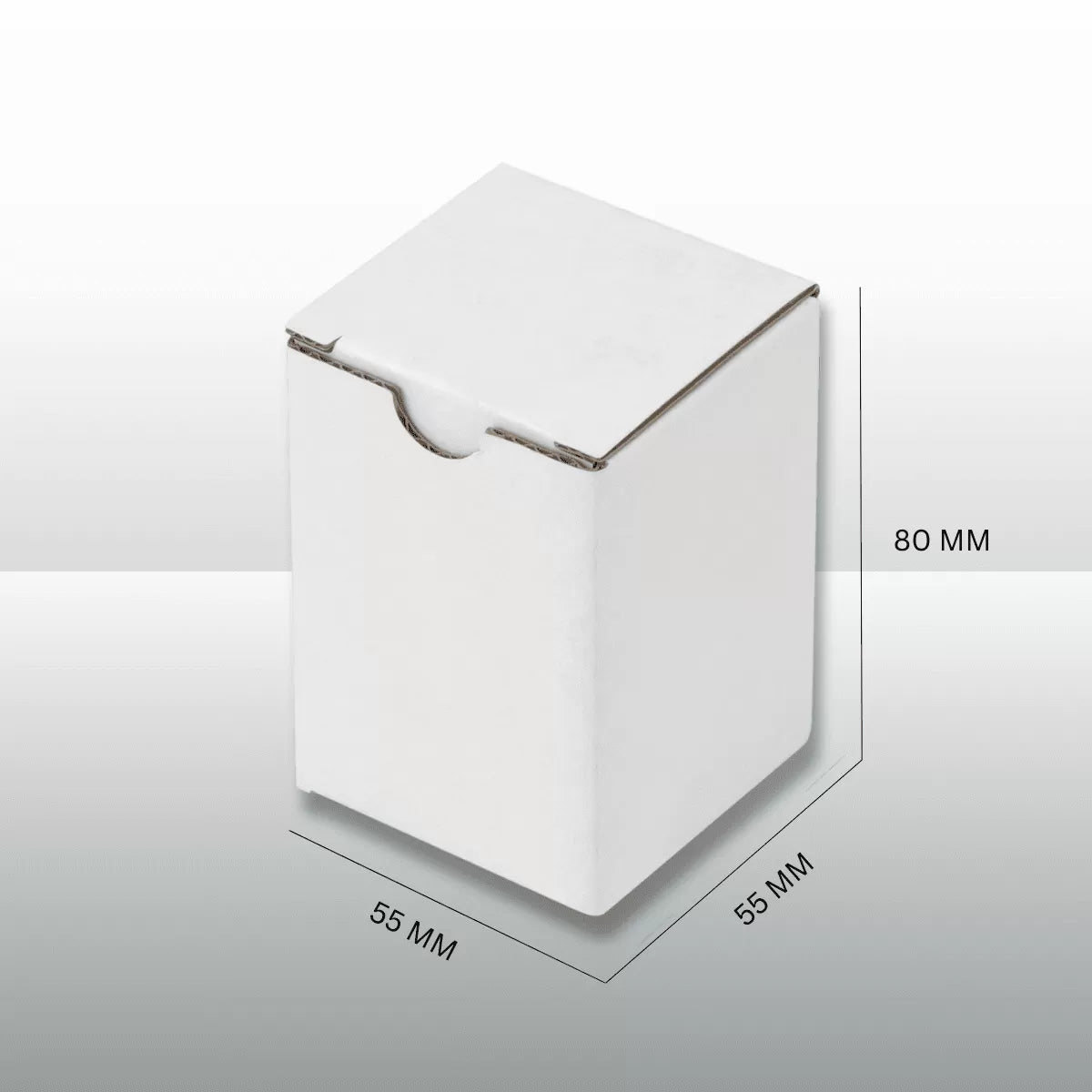 100pcs 55 x 55 x 80mm White Candle Mailing Box