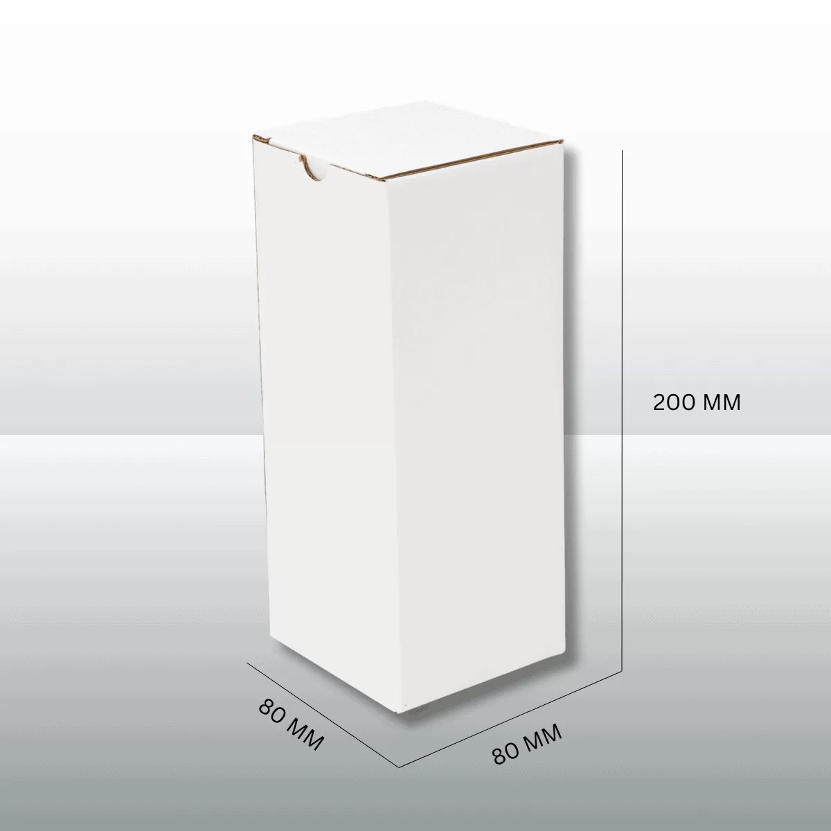 100pcs 80x80x200mm White Candle Mailing Box