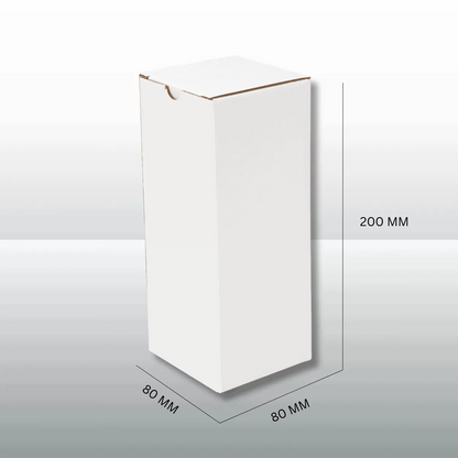 100pcs 80x80x200mm White Candle Mailing Box