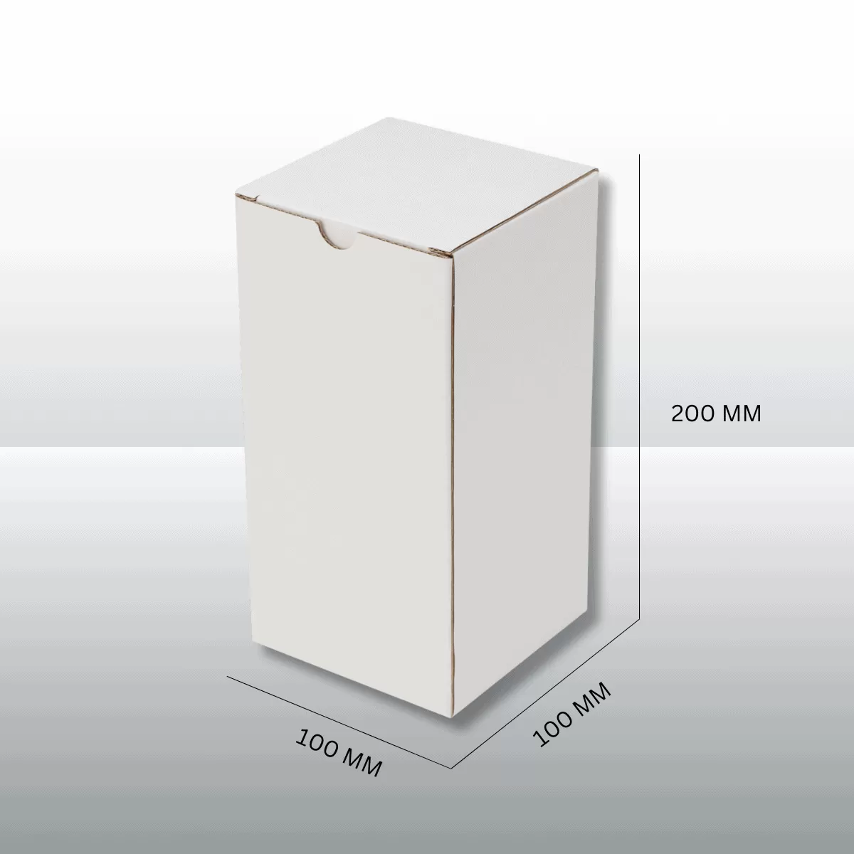 100pcs 100x100x200mm White Candle Mailing Box