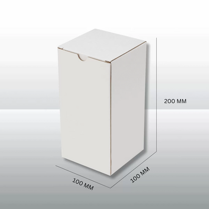 100pcs 100x100x200mm White Candle Mailing Box