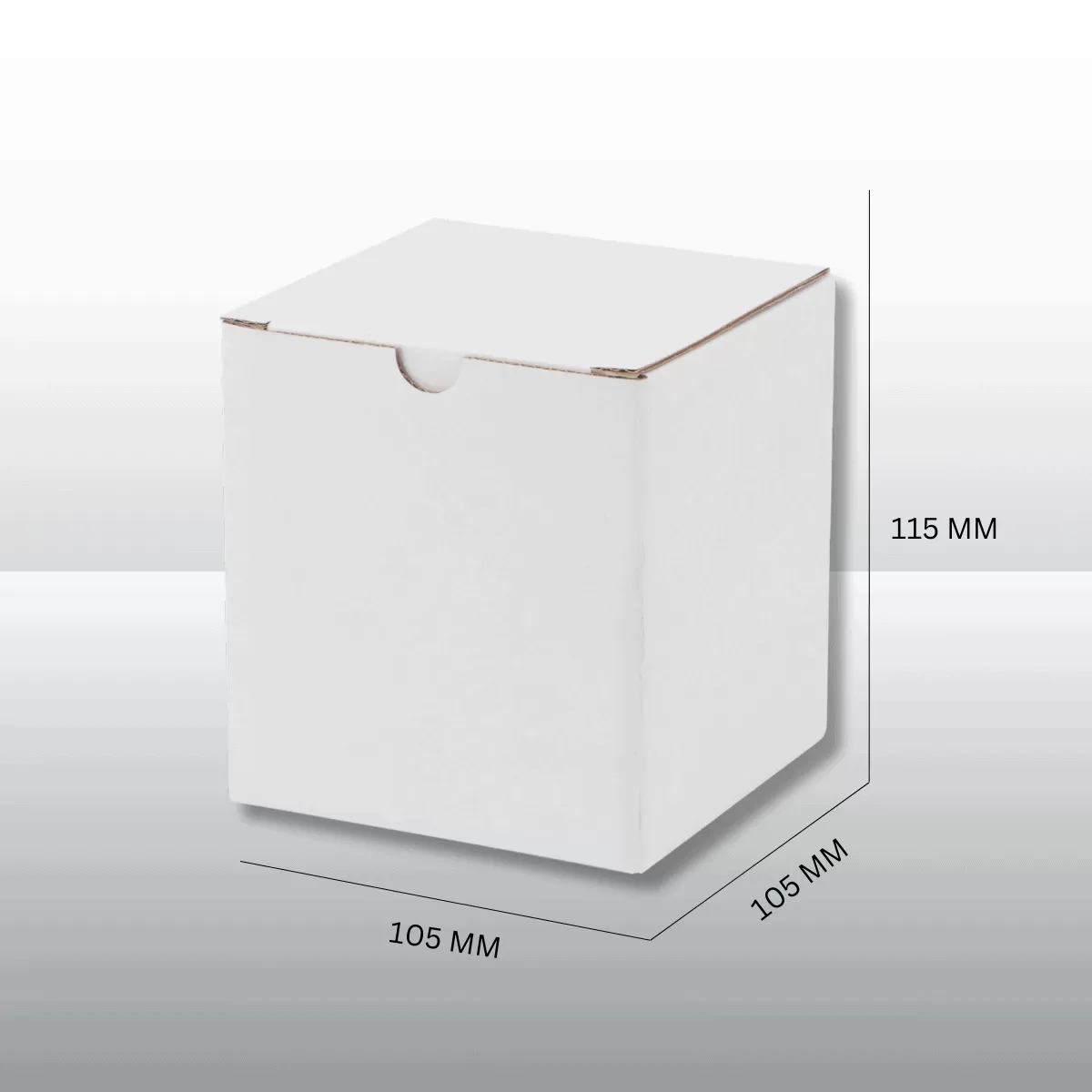 100pcs 105x105x115mm White Candle Mailing Box