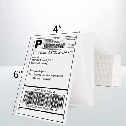6x1000pcs Thermal Direct Shipping Label 4×6 Fan-Fold