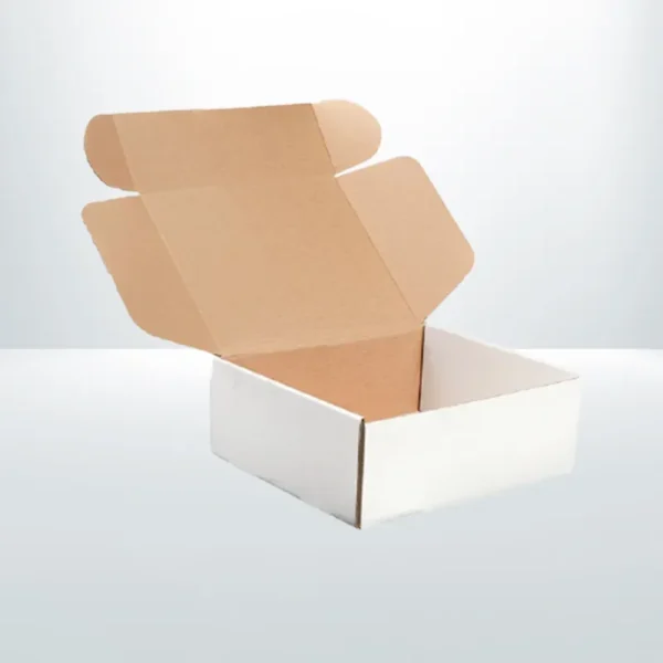 100pcs 130x110x40mm White Mailing boxes Diecut box