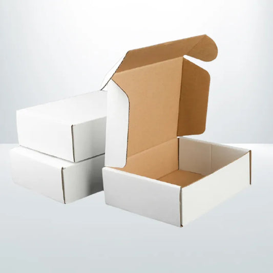 50 Pcs 200x200x120mm White Mailing Boxes