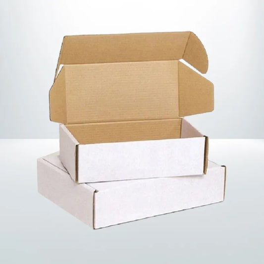 100pcs 240x125x75mm White Mailing Box Diecut