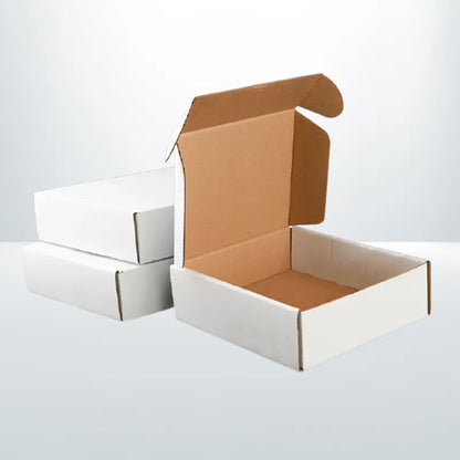 100pcs 250 x 180 x 75mm White Mailing Box Diecut Carton Mailer