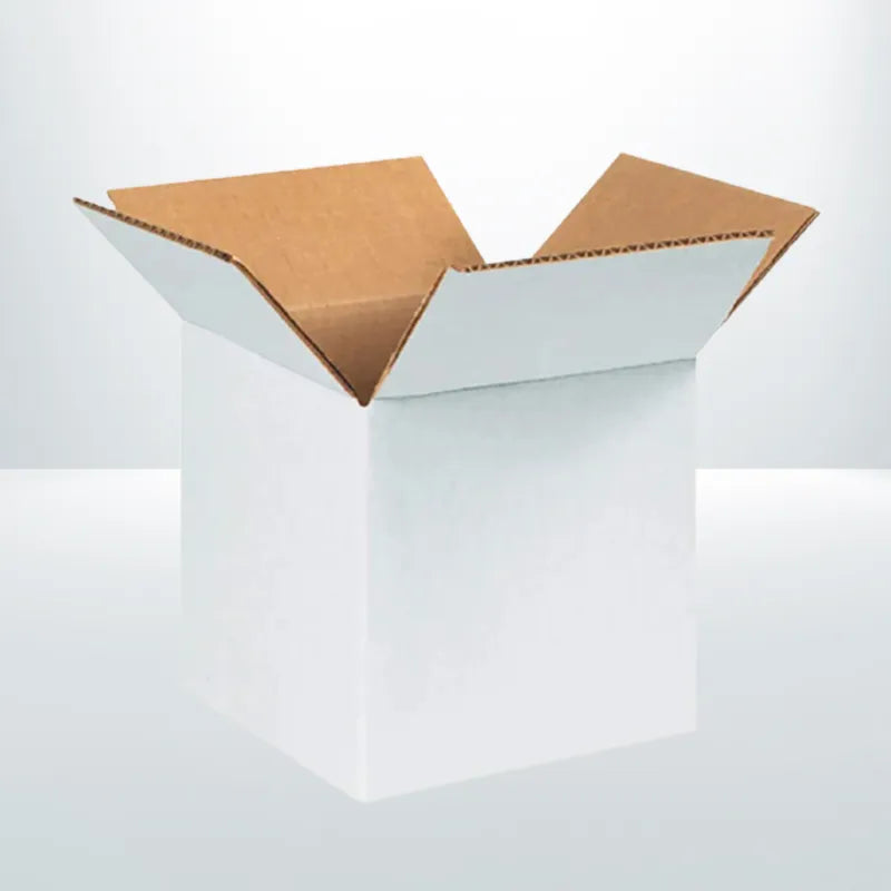 50pcs Mailing Box 200 x 200 x 200mm White RSC Regular Slotted Shipping Carton Cube Square