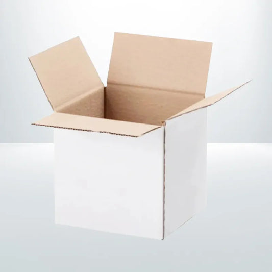 100pcs 100 x 100 x 100mm White Cube Mailing Box Cardboard Cartons