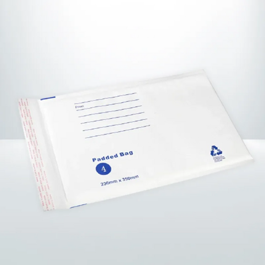 235mmx350mm Bubble Mailer White Printed Padded Bag Envelope