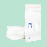 100mm x 180mm Bubble Mailer White Printed Padded Bag