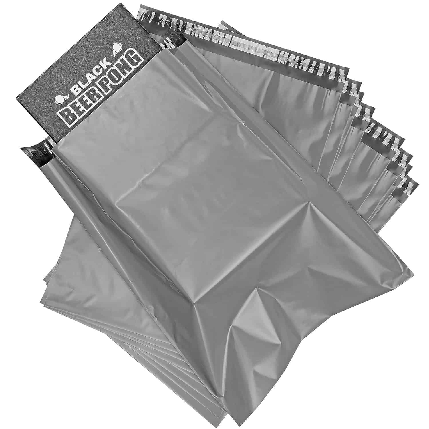 200mm x 260mm Dark Grey Plastic Poly Bags Courier Shipping
