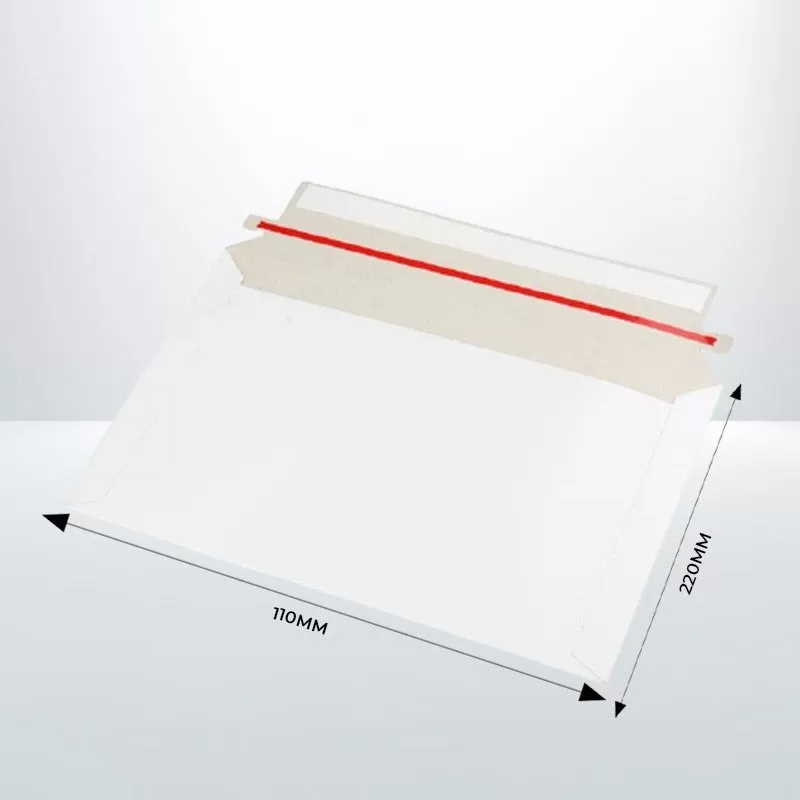 500pcs White DL Size 110x220mm 300 GSM | Card Mailer Envelopes