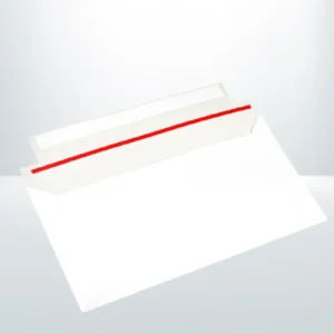White Card Mailer Envelopes 130x240mm DLX 300 gsm